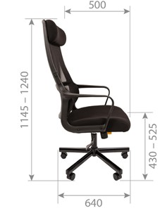 Кресло офисное CHAIRMAN 590, черное в Петрозаводске - предосмотр 4