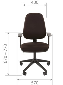 Кресло офисное CHAIRMAN 661 Ткань стандарт 15-13 серая в Петрозаводске - предосмотр 3