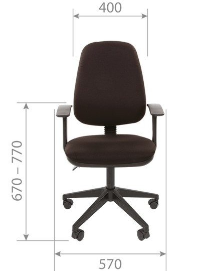 Кресло офисное CHAIRMAN 661 Ткань стандарт 15-13 серая в Петрозаводске - изображение 3