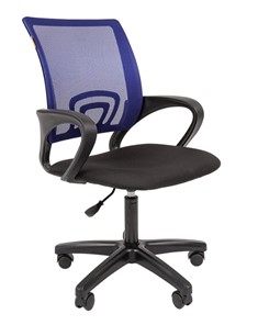 Офисное кресло CHAIRMAN 696 black LT, синий в Петрозаводске