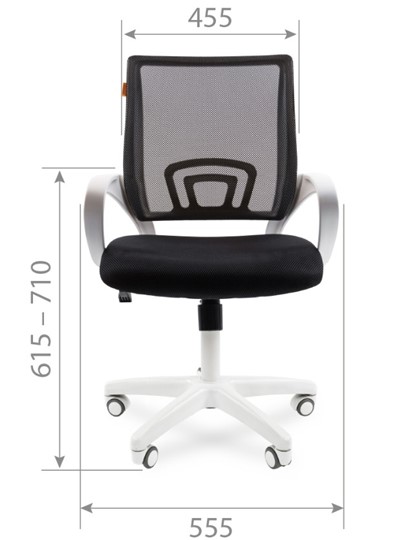 Кресло CHAIRMAN 696 white, tw12-tw04 серый в Петрозаводске - изображение 1