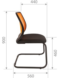 Компьютерное кресло CHAIRMAN 699V, цвет оранжевый в Петрозаводске - предосмотр 2