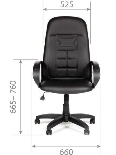 Кресло компьютерное CHAIRMAN 727 Terra, цвет черный в Петрозаводске - изображение 4