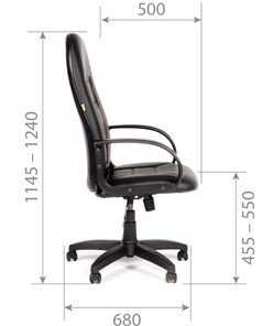 Кресло компьютерное CHAIRMAN 727 Terra, цвет черный в Петрозаводске - предосмотр 5