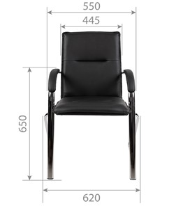 Кресло компьютерное CHAIRMAN 851 экокожа черная (2 шт. в комплекте) в Петрозаводске - предосмотр 3