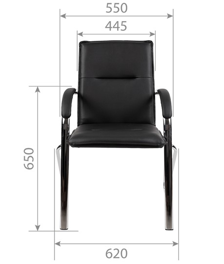 Кресло компьютерное CHAIRMAN 851 экокожа черная (2 шт. в комплекте) в Петрозаводске - изображение 3