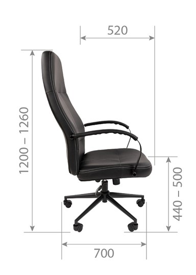 Офисное кресло CHAIRMAN 940 Экокожа черная в Петрозаводске - изображение 4