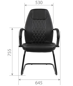 Кресло офисное CHAIRMAN 950V LT Экокожа черная в Петрозаводске - предосмотр 3