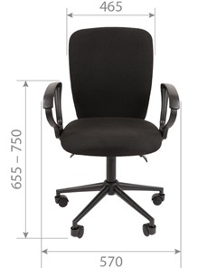 Компьютерное кресло CHAIRMAN 9801 BLACK, серое в Петрозаводске - предосмотр 1