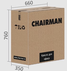 Кресло компьютерное CHAIRMAN CH415 эко кожа серая в Петрозаводске - предосмотр 5