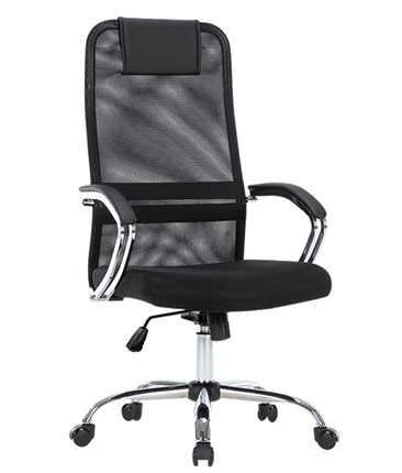 Кресло компьютерное CHAIRMAN CH612 Сетчатый акрил / Ткань стандарт / Экокожа, черный в Петрозаводске - изображение