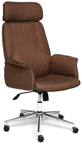 Кресло компьютерное CHARM ткань, коричневый/коричневый , F25/ЗМ7-147 арт.13340 в Петрозаводске - предосмотр