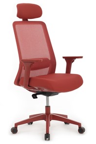 Кресло компьютерное Design WORK W-218C, Красный пластик/Красная сетка в Петрозаводске