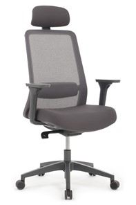 Офисное кресло Design WORK W-218C, Серый пластик/Серая сетка в Петрозаводске