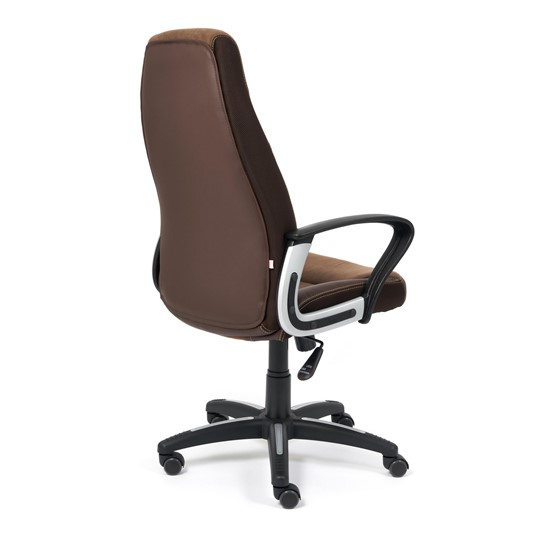 Компьютерное кресло INTER кож/зам/флок/ткань, коричневый, 36-36/6/TW-24 арт.15028 в Петрозаводске - изображение 3