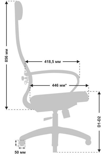 Офисное кресло МЕТТА B 1m 6K1/K116, Основание 17833 светло-коричневый в Петрозаводске - изображение 3