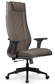 Кресло офисное МЕТТА L 1m 50M/2D Infinity Easy Clean топган, нижняя часть 17832 светло-коричневый в Петрозаводске