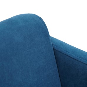Кресло офисное MILAN хром флок, синий, арт.13948 в Петрозаводске - предосмотр 5