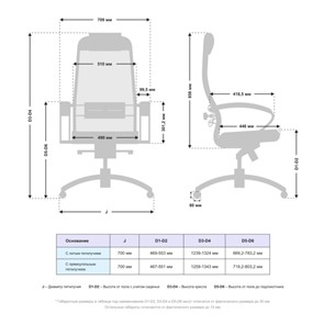 Офисное кресло Samurai SL-1.041 MPES Светло-Коричневый / Серый в Петрозаводске - предосмотр 2