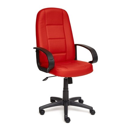 Компьютерное кресло СН747 кож/зам, красный, арт.7707 в Петрозаводске - изображение