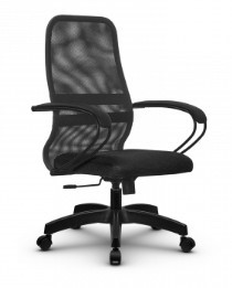 Кресло компьютерное SU-CK130-8 PL темно-серый/черный в Петрозаводске