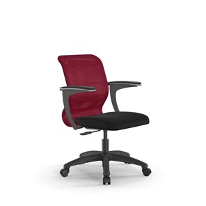 Офисное кресло SU-M-4/подл.160/осн.005 красный/черный в Петрозаводске