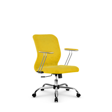 Кресло компьютерное SU-Mr-4/подл.078/осн.003 желтый в Петрозаводске - изображение
