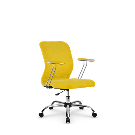 Кресло компьютерное SU-Mr-4/подл.078/осн.006 желтый в Петрозаводске - изображение