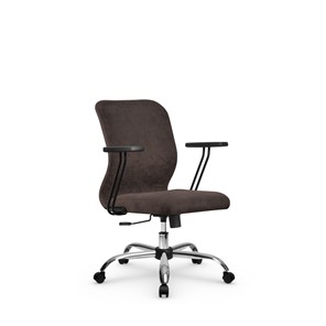 Кресло офисное SU-Mr-4/подл.109/осн.003  темно-коричневый в Петрозаводске