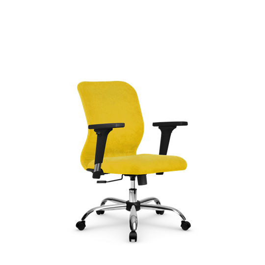 Кресло компьютерное SU-Mr-4/подл.200/осн.003 желтый в Петрозаводске - изображение 1