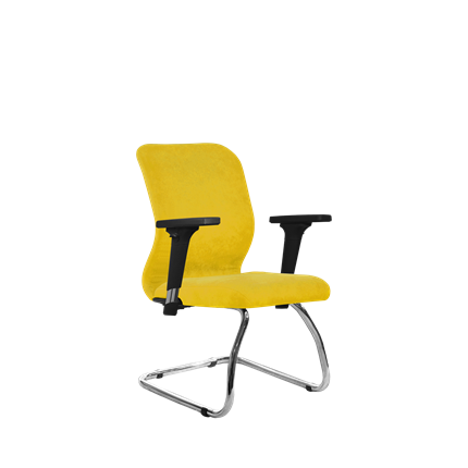 Кресло офисное SU-Mr-4/подл.200/осн.007 желтый в Петрозаводске - изображение
