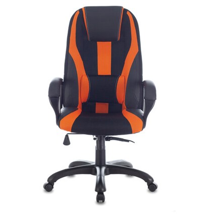 Компьютерное кресло Brabix Premium Rapid GM-102 (экокожа/ткань, черно/оранжевое) в Петрозаводске - изображение