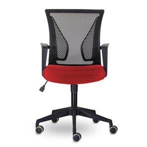 Компьютерное кресло Brabix Wings MG-309 (пластик черный, сетка, черное/красное) 532014 в Петрозаводске