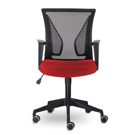 Компьютерное кресло Brabix Wings MG-309 (пластик черный, сетка, черное/красное) 532014 в Петрозаводске - изображение