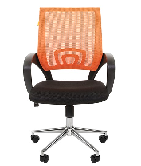 Офисное кресло CHAIRMAN 696 CHROME Сетка TW-66 (оранжевый) в Петрозаводске - изображение 2