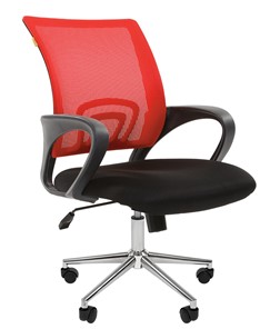 Офисное кресло CHAIRMAN 696 CHROME Сетка TW-69 (красный) в Петрозаводске - предосмотр