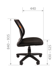 Офисное кресло CHAIRMAN 699 Б/Л Сетка TW-01(черный) в Петрозаводске - предосмотр 5