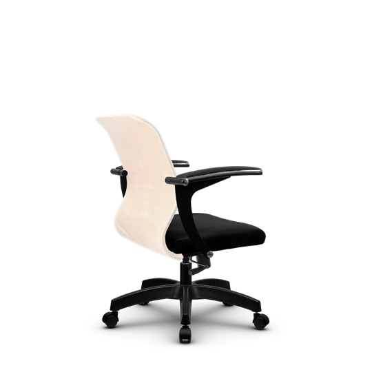 Офисное кресло SU-M-4/подл.160/осн.001, Бежевый/Черный в Петрозаводске - изображение 2