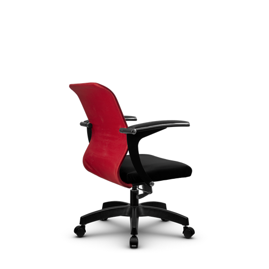 Офисное кресло SU-M-4/подл.160/осн.001, Красный/Черный в Петрозаводске - изображение 2