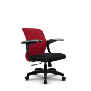 Офисное кресло SU-M-4/подл.160/осн.001, Красный/Черный в Петрозаводске - предосмотр