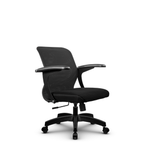 Офисное кресло SU-M-4/подл.160/осн.001, Темно-серый/Черный в Петрозаводске - предосмотр