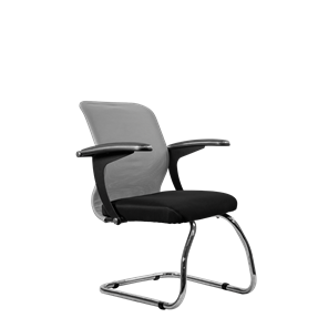 Офисный стул SU-M-4/подл.160/осн.007, Светло-серый/Черный в Петрозаводске - предосмотр