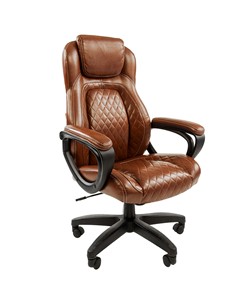 Компьютерное кресло CHAIRMAN 432, экокожа, цвет коричневый в Петрозаводске - предосмотр