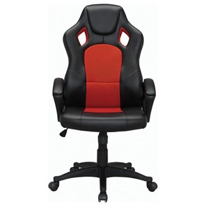 Офисное кресло Brabix Rider EX-544 (экокожа черная/ткань красная) 531583 в Петрозаводске - предосмотр