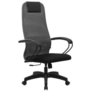 Офисный стул BRABIX PREMIUM "Ultimate EX-800" пластик, плотная двойная сетка Х2, черное/серое, 532915 в Петрозаводске