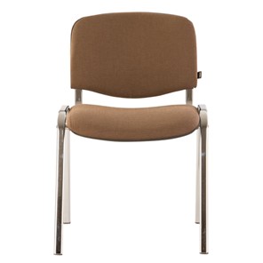 Офисный стул Brabix Iso CF-001 (хромированный каркас, ткань коричневая) 531421 в Петрозаводске - предосмотр