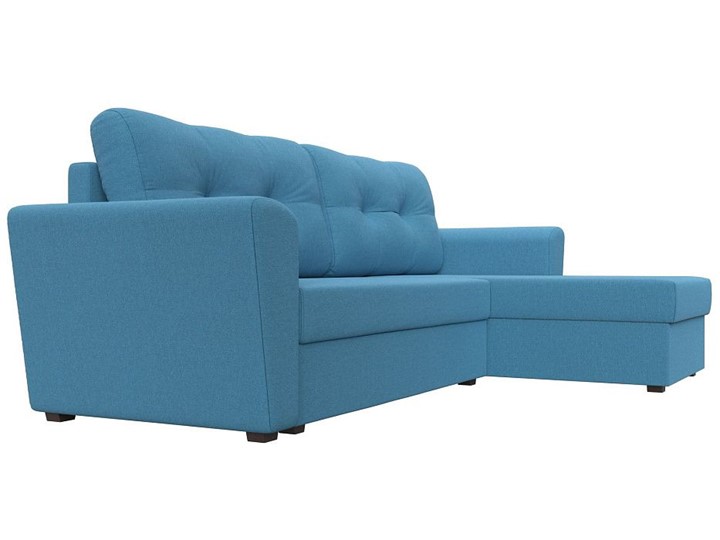 Угловой диван для гостиной Амстердам Лайт, Амур голубой (рогожка) в Петрозаводске - изображение 6