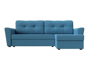 Угловой диван для гостиной Амстердам Лайт, Амур голубой (рогожка) в Петрозаводске - предосмотр 8