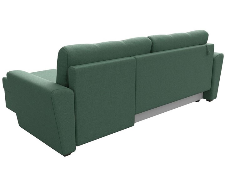 Угловой диван для гостиной Амстердам Лайт, Амур зеленый (рогожка) в Петрозаводске - изображение 5