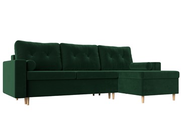 Угловой диван для гостиной Белфаст, Зеленый (велюр) в Петрозаводске